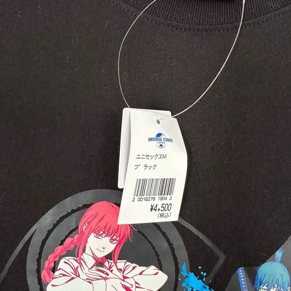 NWT Chainsaw Man Anime T-Shirt from Universal Studios Japan - Unisex M Black - Picture 7 of 10